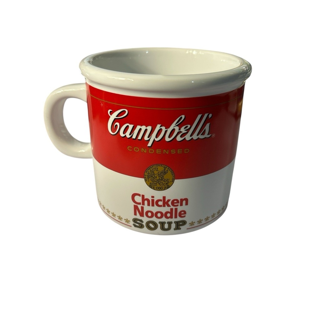Campbell's‎ Chicken Noodle Soup Mug/Bowl Cup 2016 Teleflora Gifts 16 oz 4" Tall